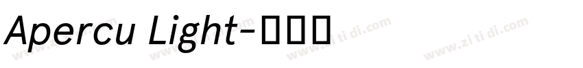 Apercu Light字体转换